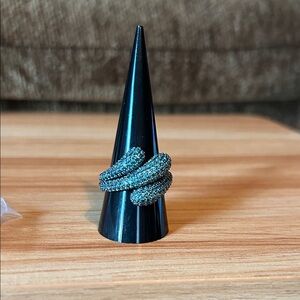 Teal Beaded Knot Ring Siren Collection